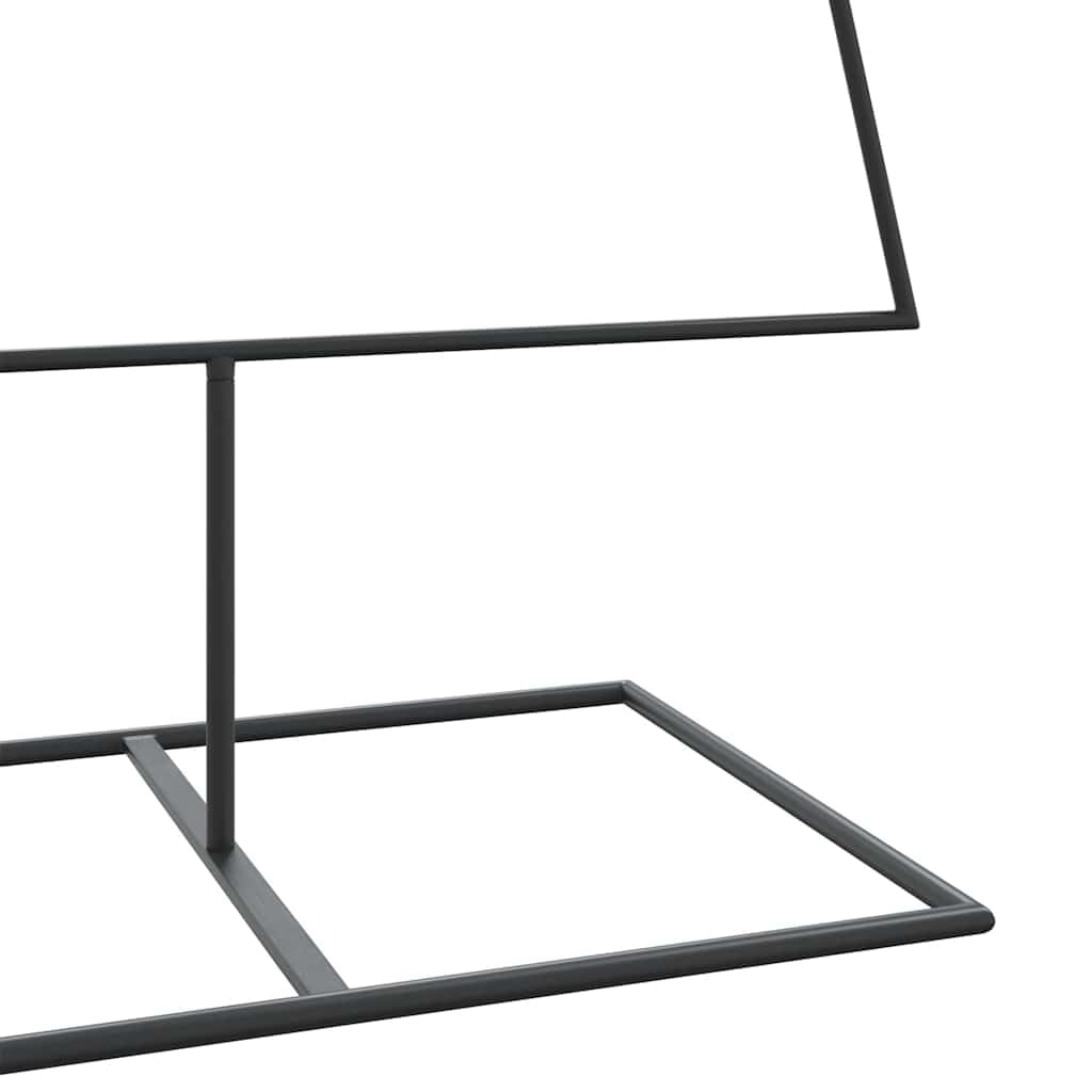 vidaXL Albero di Natale Decorativo in Metallo Nero 180 cm