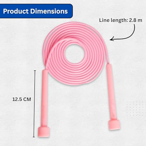 Image of Skipping-Rope Jump Skipping Rope for Men Women Weight Loss Kids Girls Children Adult - Best in Fitness Sports Exercise Workout (Pink)