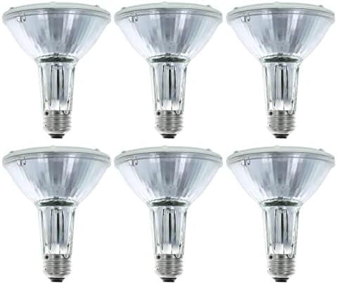 Philips 419549 Halogen PAR30L 75 Watt Equivalent Flood Light Bulb for Recessed Indoor and Outdoor Fixtures, 6 Pack