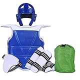 Contiene: Casco; Protector de pecho; Protector de brazo; protector de la pierna; Protector de la ingle; bolsa de almacenamiento.Adecuado para la altura (1/110 ~ 130 cm, 2/130 ~ 150 cm, 3/150 ~ 160 cm, 4/160 ~ 170 cm, 5/170 ~ 190cm).