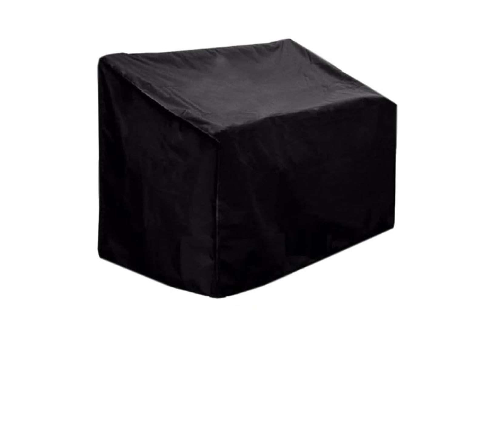 Housse pour banc de jardin noir 3 places bâche de protection imperméable 162x66cm