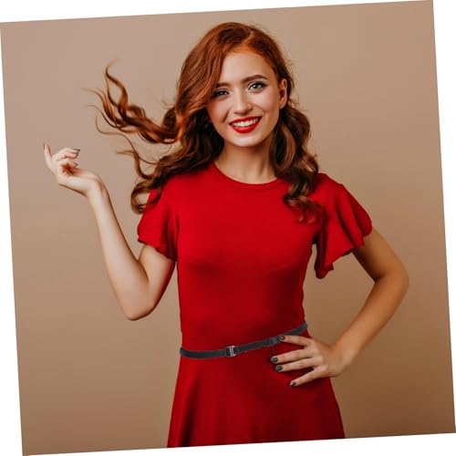 Elastic Invisible Waistband Mens Womens Adjustable for Tucking Shirts Tightening Jeans Comfortable Fashionable Belt Black4