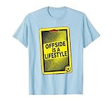 Offside Is A Lifestyle Soccer Graphic Design T-Shirt, Men, Baby Blue, Medium