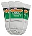 Extra Wide White Mens Medical (Diabetic) Quarter (Anklet) Sock 3PK -Size 11-16 Up to 6E, Antimicrobial, Made in USA!