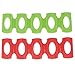 2Pcs Foldable Silicone Wine Stacker,Beer Can Rack,Space Saver Organizer Bottle Stacking Silicone Bottle Stacker for Beer Can Wine Holder Refrigerator Mat Red and Green