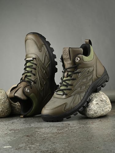 Image of OFF LIMITS RAFTAR Men's Waterproof Hiking Shoes: Lightweight, Breathable, and Ideal for Outdoor Trekking, Mountaineering, and Trail Adventures