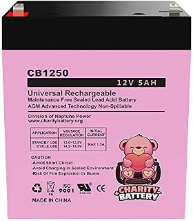 Chamberlain 4228 12v 5Ah Replacement Garage Door Opener SLA CB1250 by Charity Battery