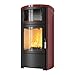 Produktbild Kaminofen HARK 88 WW GT ECOplus graphit bordeaux-rot Warmwasser Wasserführend