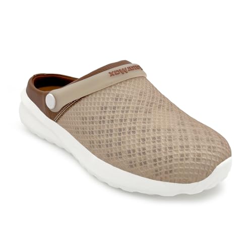 Image of KazarMax Men's Lightweight Clogs with Adjustable Back Strap | Anti-Skid EVA Sole | Memory Foam Cushion | Casual Slip-On Sandals for Daily Use