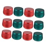 PEPLAYTAL 12 piezas Botes Redondos de Almacenaje y Dulces Envases con Cierre Hermético para Botones Joyas y Manualidades Práctico para Proyectos DIY