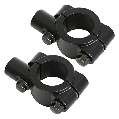 Mercury �~���[�N�����v M10 2��set ���l�W �~���[ �z���_�[ 22.2mm �n���h�� �N�����v�� �~���[�z���_�[ �o�C�N �ėp 2pcs Motorcycle Bicycle Handlebar Mirror Mount 10mm (�u���b