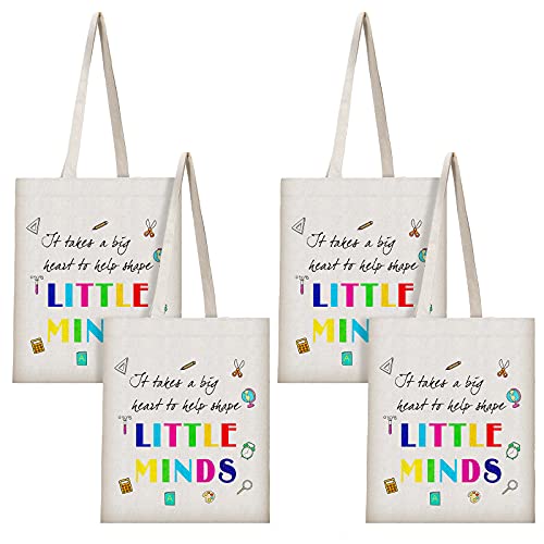 Frienda 4-Pack Teacher Appreciation Totes