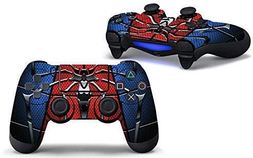 Skinny Spider (Blue & Red) PS4 Controller Skin Sticker Decal Skin Full Body Cove Set Compatible with 3M Skin Sticker Cover for Controller. (Pack of 2) [video game] (B089RCSC91) Amazon Price History, Amazon Price Tracker