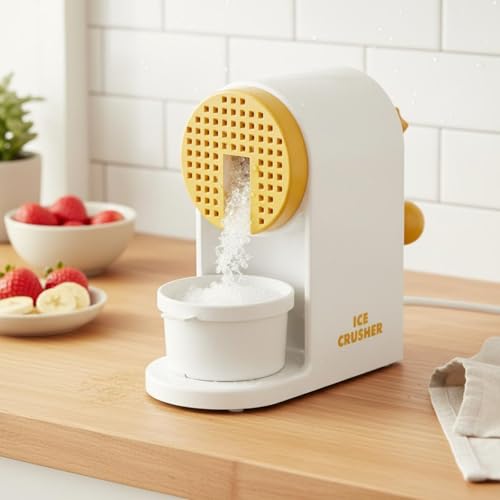 Trituradora de hielo manual con manivela para cocina miniatura 5