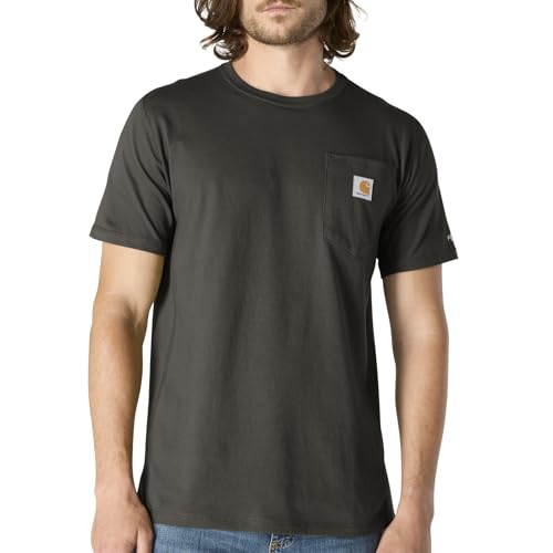 Image of Carhartt Men's Force Relaxed Fit Midweight Short-Sleeve Pocket T-Shirt