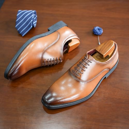 Men's Dress Shoes Formal Leather Oxford Classical Business Derby Shoes2
