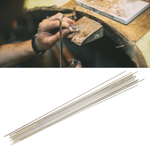 Akozon 12pcs Wolfram Stahl Schmuck Sägeblätter - Doppel Schwertsägeblätter für Metall Schmuck Waschen Gravur, Präzision Schneidwerkzeug (1# (ein zha))
