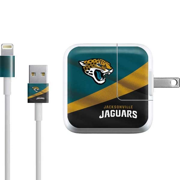 Skinit Decal Other Skin Compatible with iPad Charger (10W USB) - Officially Licensed NFL Jacksonville Jaguars Flag Design