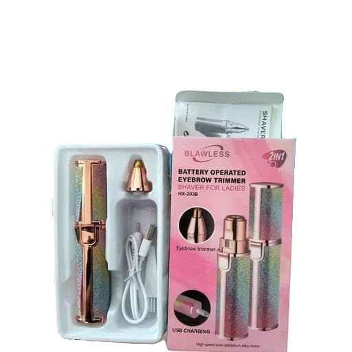 Rechargeable Face Hair Trimmer for Women 4 in 1 Epilator with LED Light for Precise Hair Removal Multi-image-10