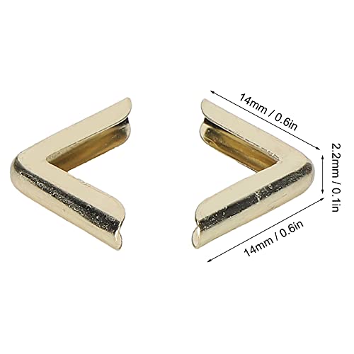 Protetor de canto de livro, bela capa de borda de livro liga de alumínio durável retrô para cadernos