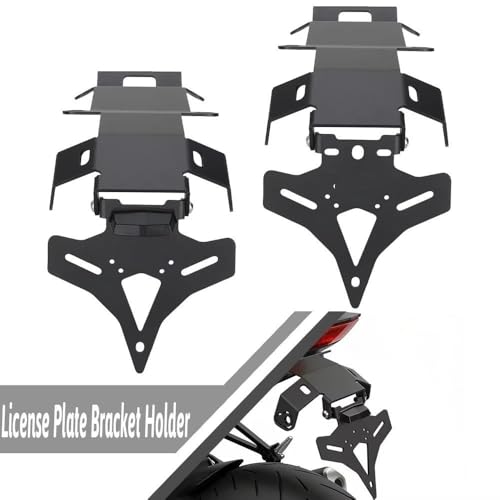 Support de plaque d'immatriculation moto XSR700 résistant aux vibrations avec feu LED - 2