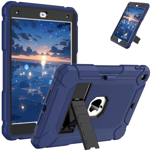 AVAWO iPad 9th/8th/7th Gen Case, Shockproof Navy Blue