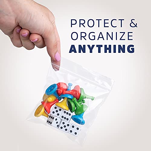 3 X 3 Inches, 2Mil Clear Reclosable Zip Bags, Case Of 1,000 Gpi Brand #TOP4