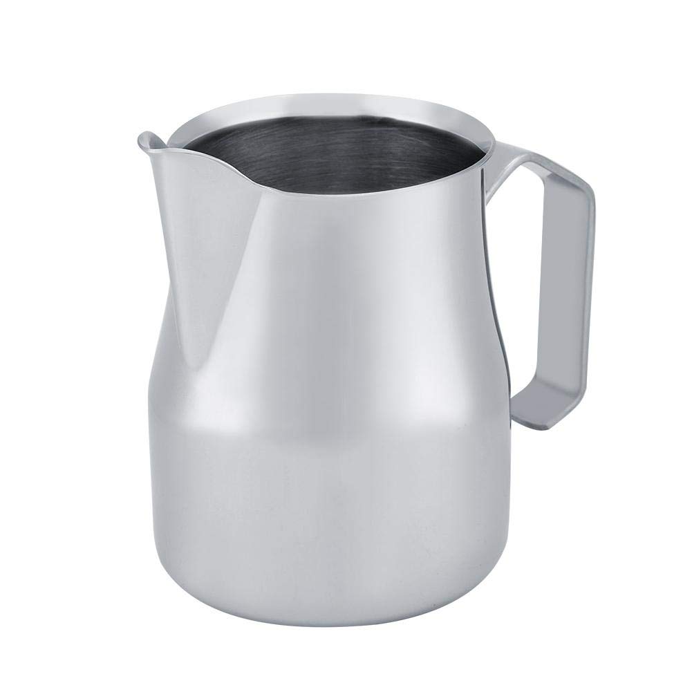 Brocca per caffè in acciaio inox Bricco per latte in acciaio Brocca per caffè espresso stile Latte per uso domestico(750ml)