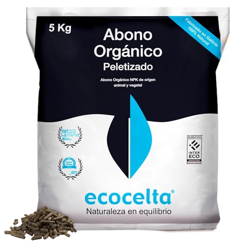 ECOCELTA | Abono Orgánico Peletizado 5 KG | Fertilizante Natural ...