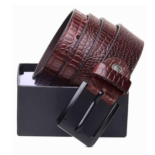 Image of HAYES LONDON Belts for Men Leather Original, Formal & Casual Leather Belt with Solid Metal Curved Buckle