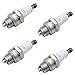 NewZC 4 Pezzi L7T Candela di Accensione para Motosega Decespugliatore Tagliasiepi Candela da 2 Tempi