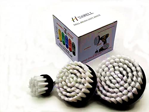 Spazzole morbide bianche per trapano, per tappeti,...