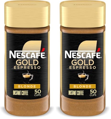 NESCAFÉ Gold Espresso Blonde, Instant Coffee, 3.5 oz (Pack of 2)