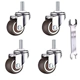 Raddurchmesser: 38 mm Tragfähigkeit: 40 kg pro Rad; Ausführung: Drehen ohne Bremse