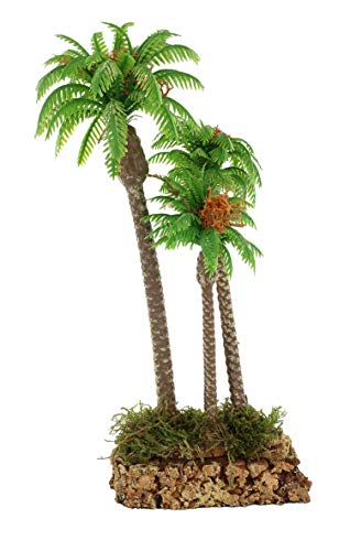 BERTONI Palmier Triple en Bois, Multicolore, Taille Unique