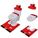 EUBEST New HOT Happy Santa Toilet Seat Cover and Rug Bathroom Set for Christmas Decoration