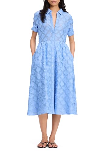 kate spade new york Women's Belted Midi Shirt Dress