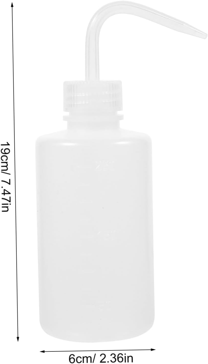 MAGICLULU 6pcs Plastic Scale Wash Bottles Nozzle Refillable Empty Cleaning Squeeze Bottles for Labs Precise Measurement Easy Dispensing