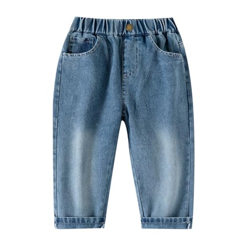 Boys Comfortable Stretch Denim Pants for Kids Durable Casual Loose Fit Kids Jeans Ideal for School Outdoor Daily
