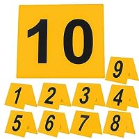 12 Marqueurs Numérotés Scène De Crime - En Acrylique, 1 à 12, Pour Jeux D'enquête, Halloween, Fêtes - 10