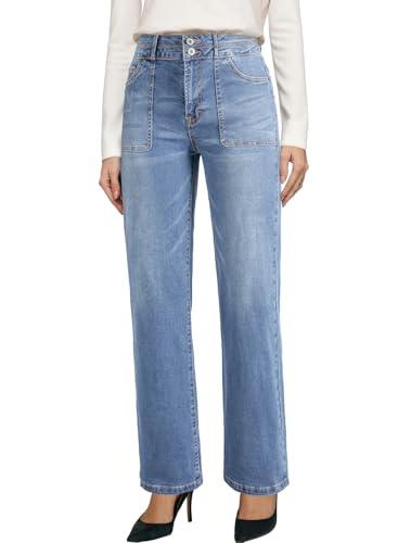 EVALESS Straight Leg Jeans for Women 2025 Trendy Fashion Womens ...