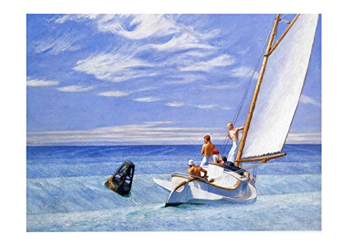 Edward Hopper Ground Swell Giclee tableau XXL avec encadrement de prestige