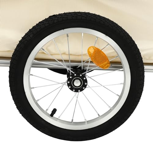 Fahrradanhänger Transportanhänger Fahrrad Lastenanhänger mit 110.23 lbs Volumen Klappbar Handwagen mit Schiebebügel
