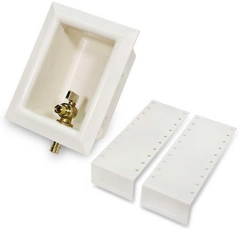 Uponor Wirsbo LF5955025 ProPEX Ice Maker Box w/Support Brackets, 1/2" (LF Brass) Valve