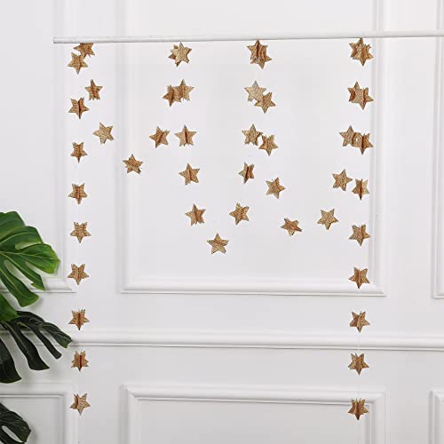 4 Pack Star Garland Recycled Books Vintage Pages Garland Newspaper Bunting Party Holiday Christmas Strand String Banner Wedding Decorate(Vintage) #TOP3