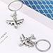 gootrades Mini Airplane Alloy Keychains Keyring Creative Keyfob (pack of 2)