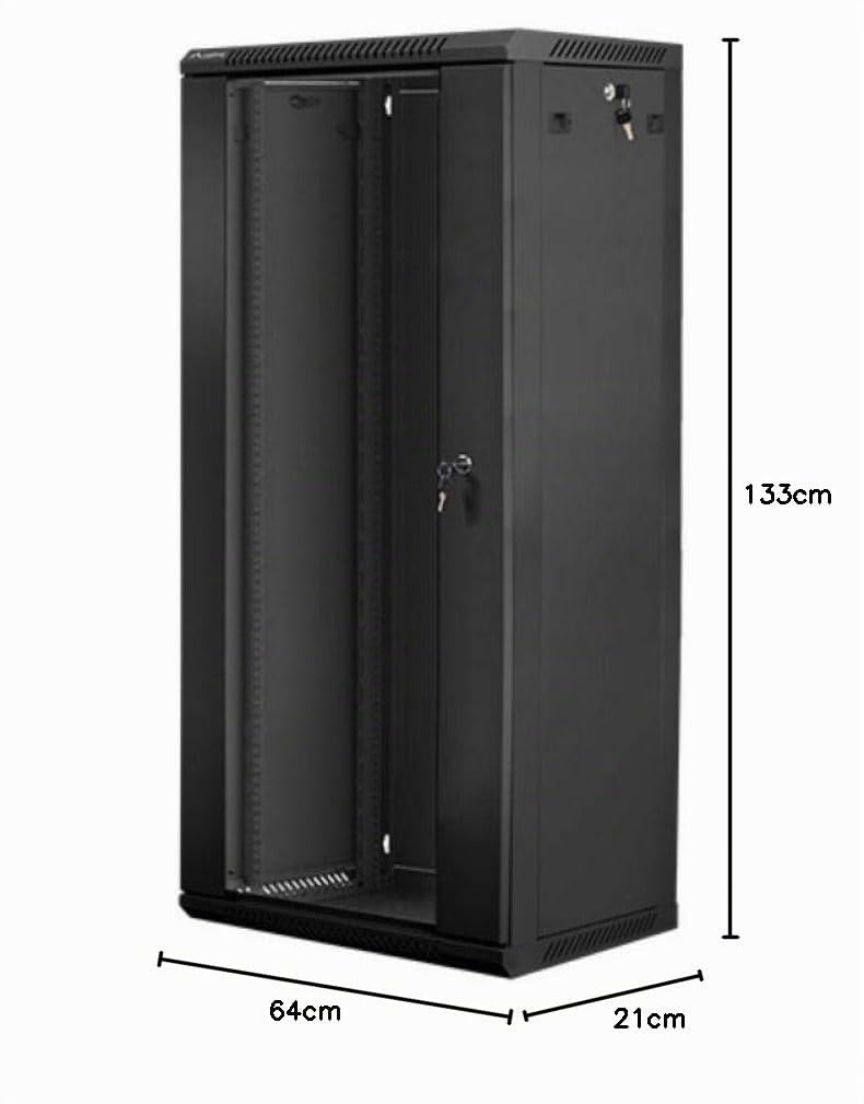 Lanberg Wf01-6627-10b Rack 27u Wandmontiertes Regal Schwarz (wf01-6627-10b)