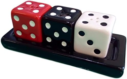 Ducomi Ceramic Salt and Pepper Shaker Set Dice