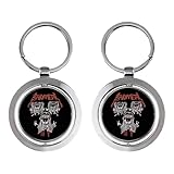 [BMMIMM] キーホルダー ベビーメタル Babymetal 回転式 丸型 360度回転 キーリング メタル 耐久性 シンプル 軽量 鍵紛失防止 カラビナ メンズ レディース 車用 家用 ギフト プレゼント