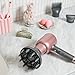 Wavytalk Hair Dryer, Blown Away Ionic Hair Dryer for Curly Hair with Diffuser, 1875W Fast Drying Blow Dryer with Ceramic Technology, 3 Attachments for All Hair Types, Light and Quiet, Rose Gold